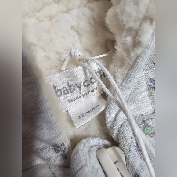Babycottons sherpa playsuit NWT 3 months - Picture 4 of 4